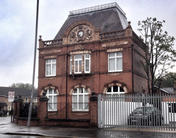 Walthamstow's now has a Mini-Holland bicycle scheme – it used to be a major node on London's tram network, as the signs on this extant building attest.